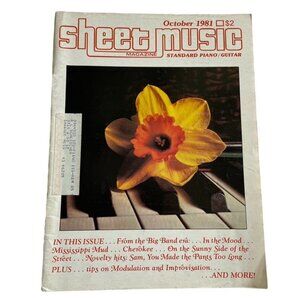 Sheet Music Magazine October 1981 Features 1981 Song Contest Winners u